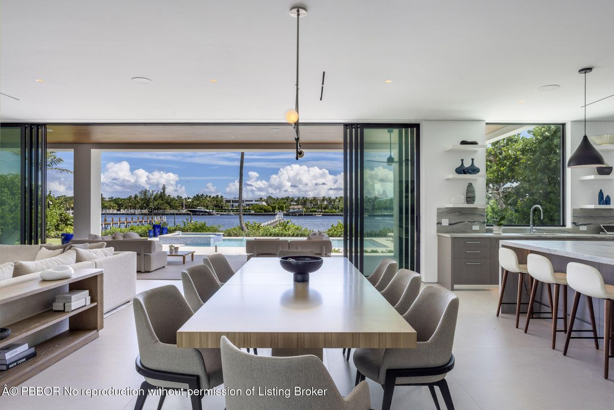 Dining room, Interior, Kitchen, Living room, Pendant Lights, Recessed Lighting, Water