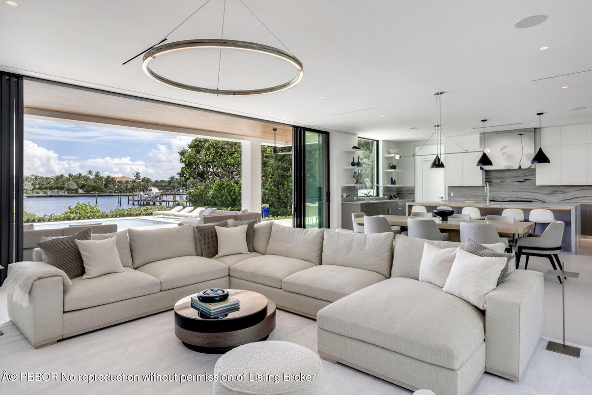 Dining room, Interior, Kitchen, Living room, Pendant Lights, Recessed Lighting, Water