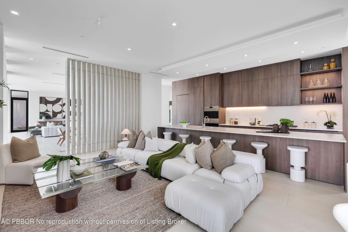 Interior, Kitchen, Living room, Recessed Lighting
