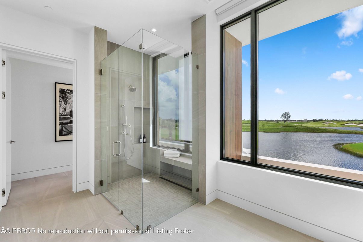 Bathroom, Glass Shower, Interior, Recessed Lighting, Water
