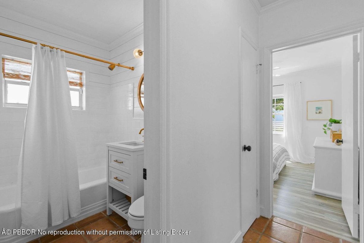 Bathroom, Interior, Wood Texture Flooring