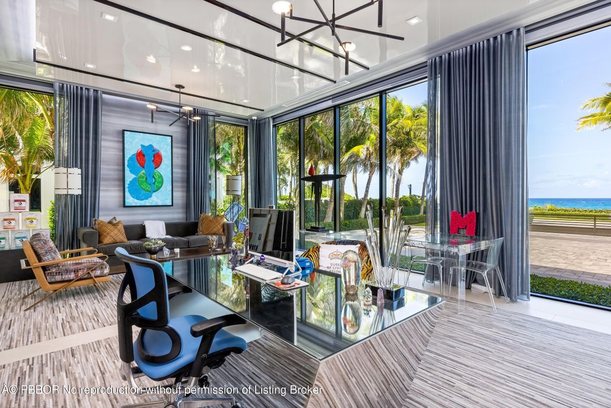 Home Office, Interior, Pendant Lights, Recessed Lighting, Sun Room, Water