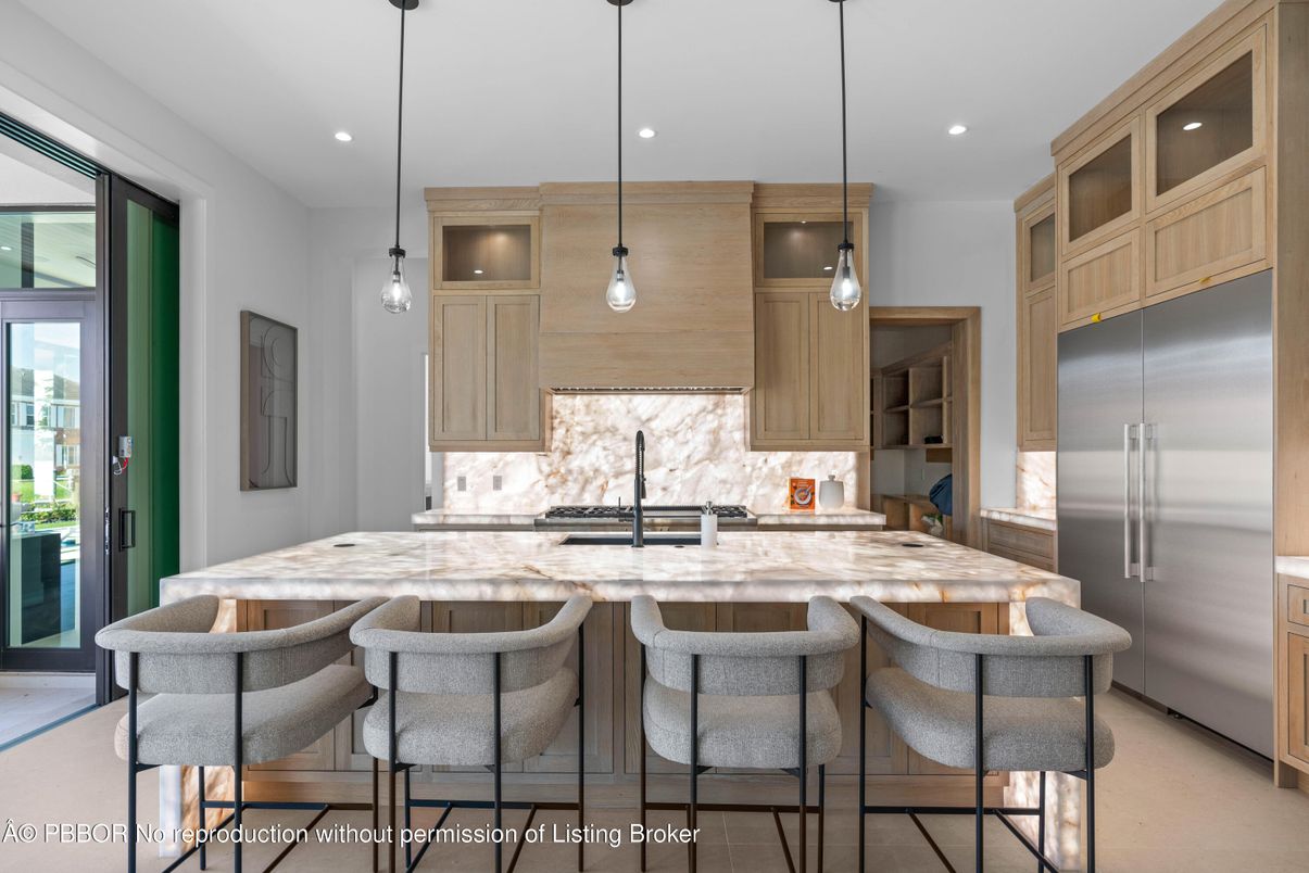Interior, Kitchen, Pendant Lights, Recessed Lighting, Stainless Steel Appliances