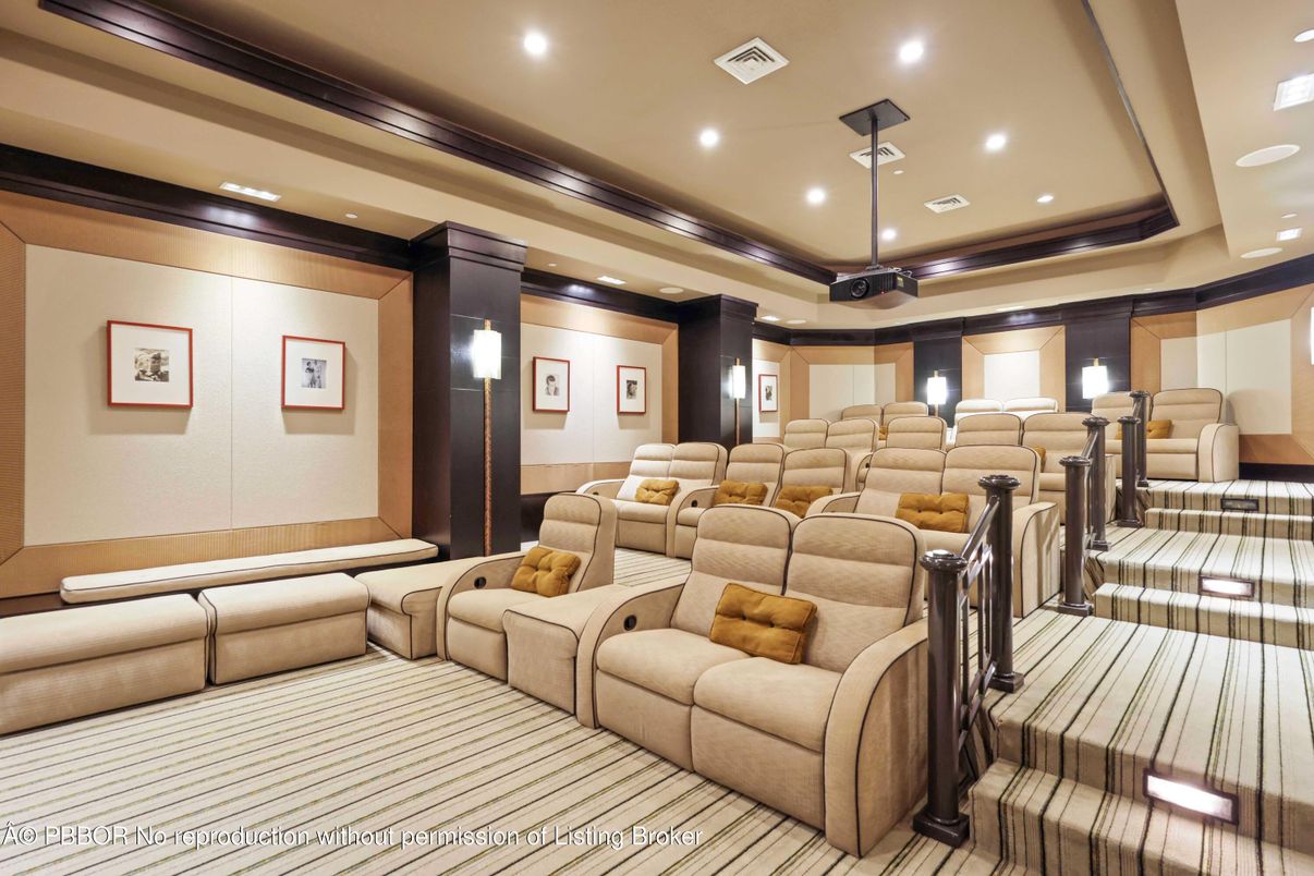 Home Theatre Room, Interior, Recessed Lighting, Theatre Room