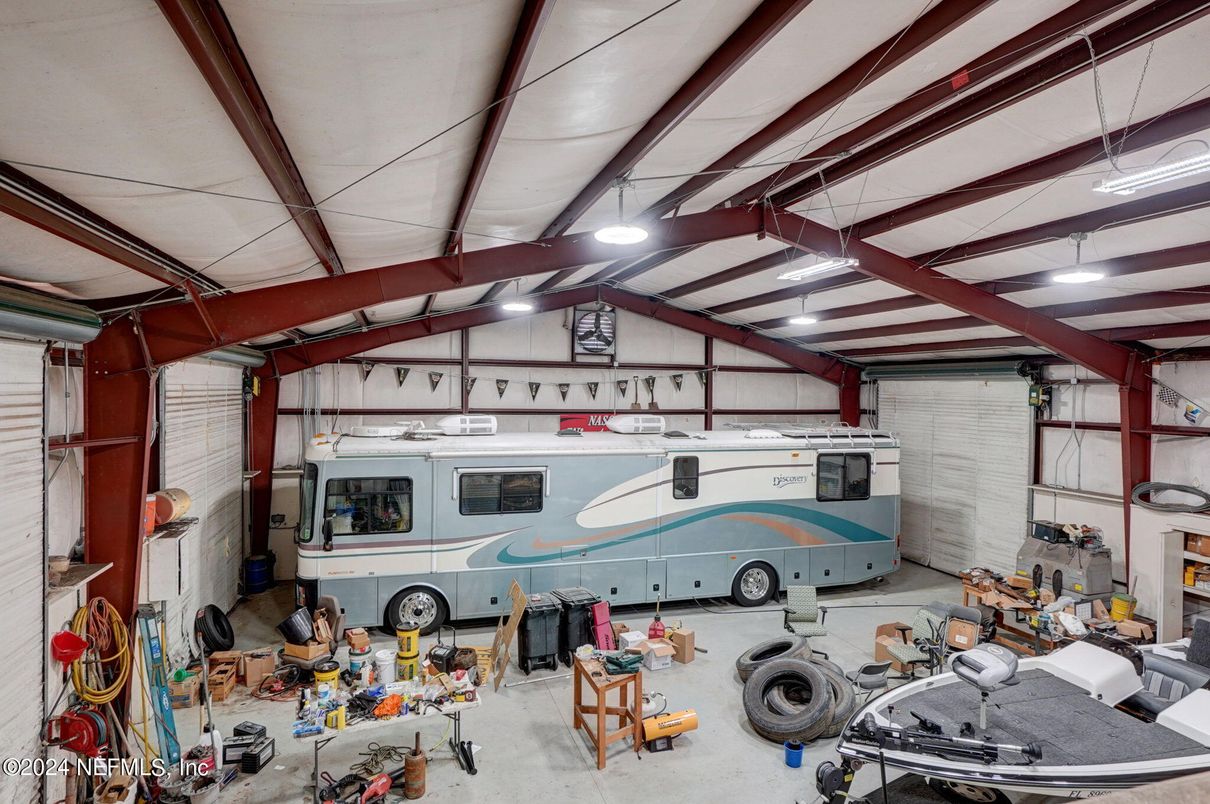 Garage, Interior, Recessed Lighting