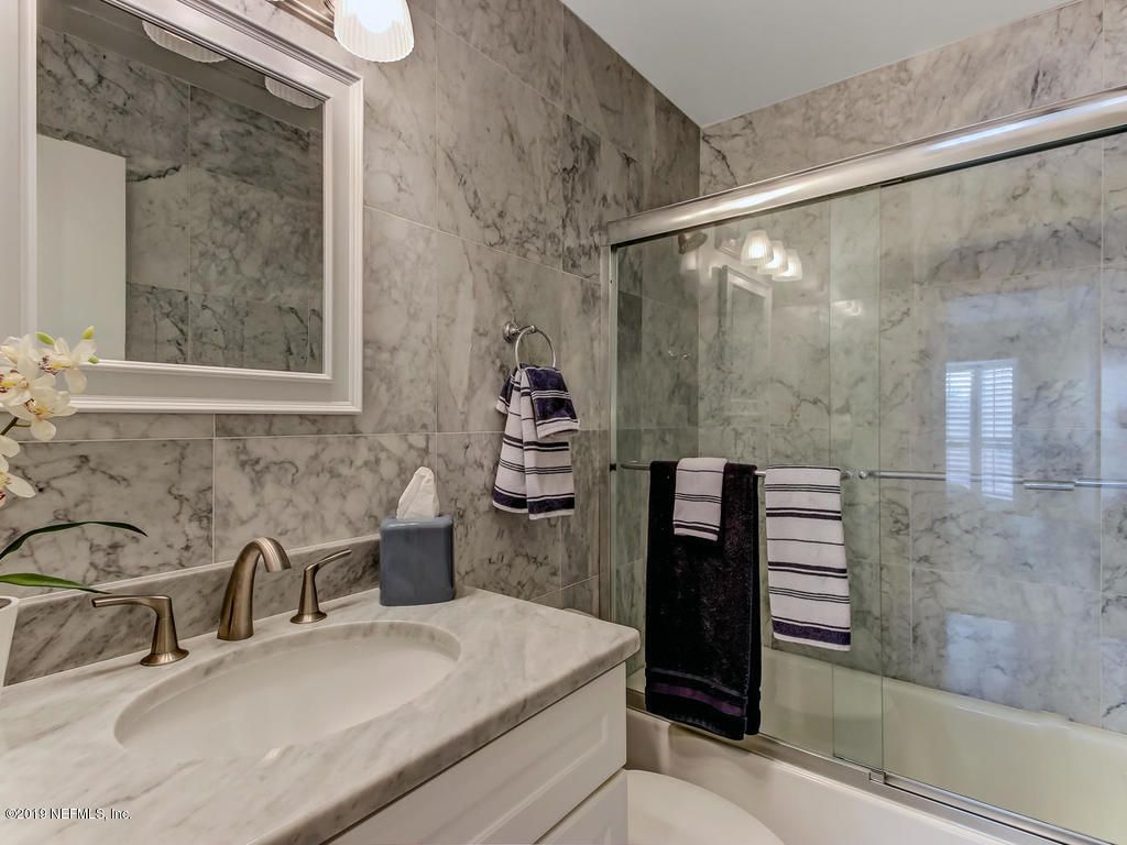 Bathroom, Glass Shower, Interior, Marble Walls