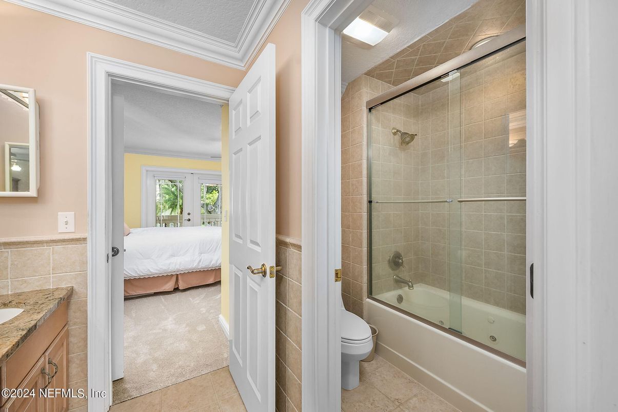 Bathroom, Bedroom, Glass Shower, Interior