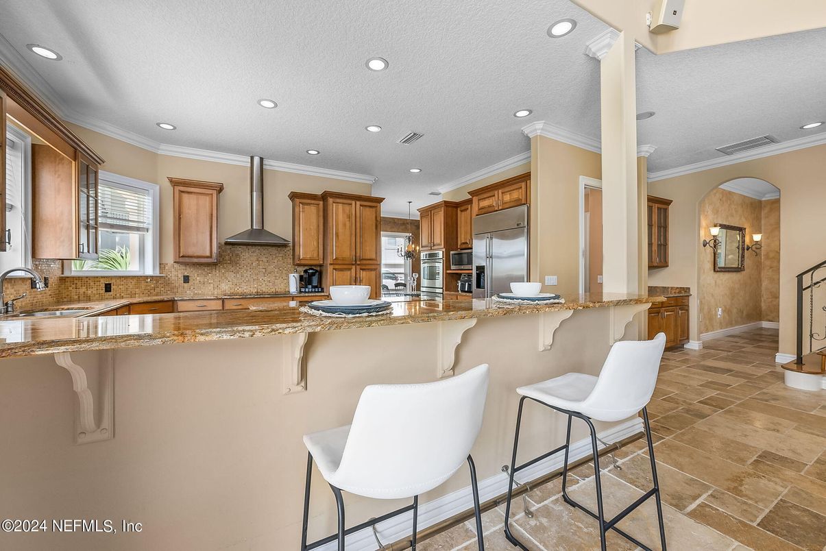 Interior, Kitchen, Recessed Lighting, Stainless Steel Appliances