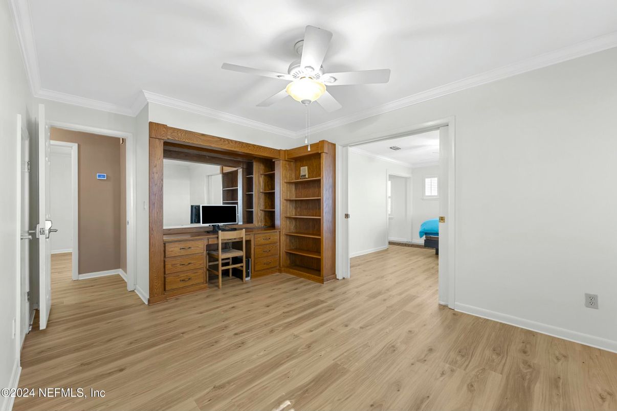 Home Office, Interior, Wood Texture Flooring
