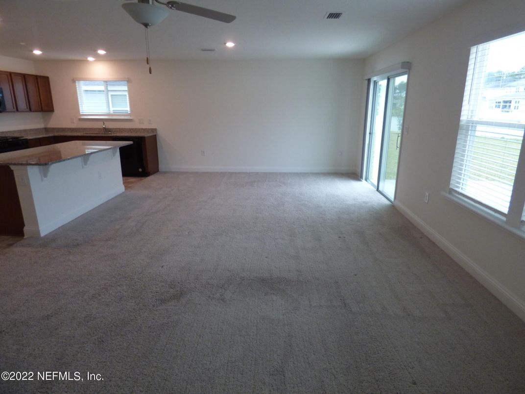Empty room, Interior, Kitchen, Recessed Lighting