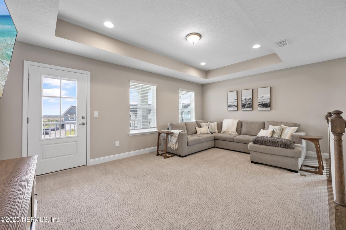 Interior, Living room, Recessed Lighting