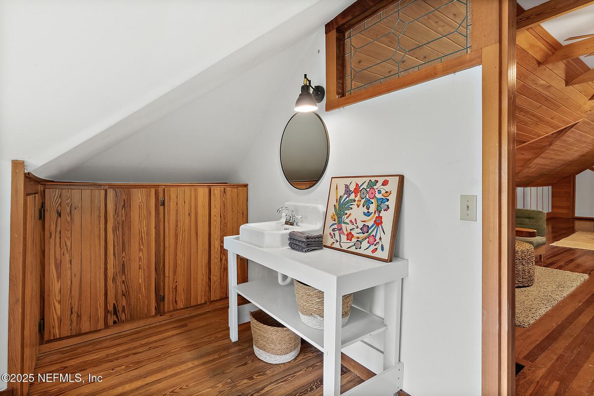 Bathroom, Interior, Wood Texture Flooring