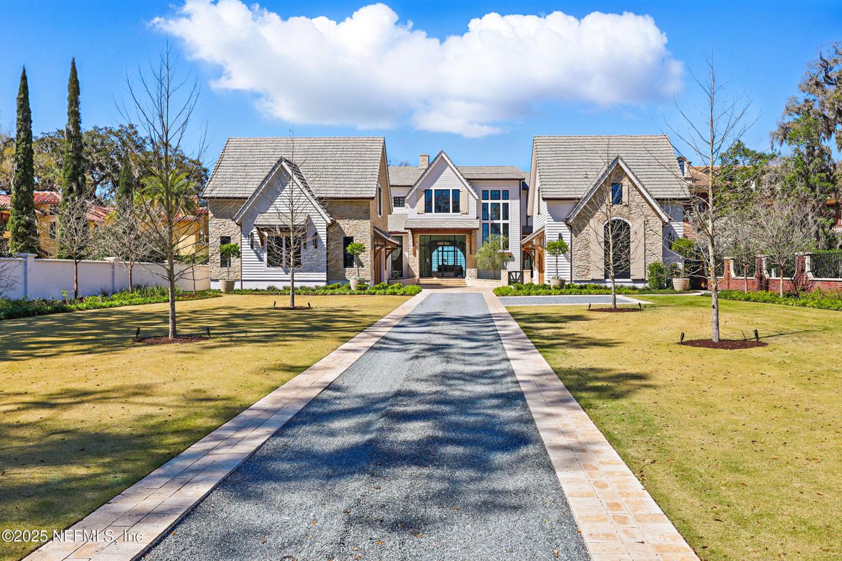 Backyard, Exterior, Facade, Tudor Revival