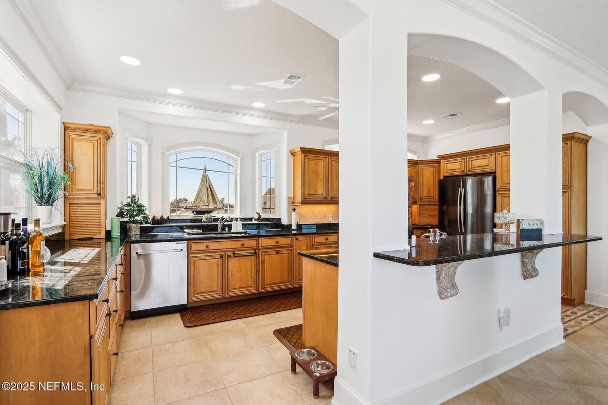 Interior, Kitchen, Recessed Lighting, Stainless Steel Appliances