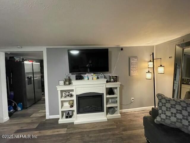 Fireplace, Interior, Wood Texture Flooring