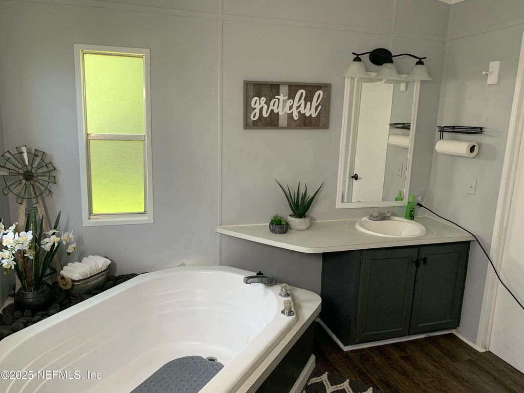 Bathroom, Interior, Wood Texture Flooring