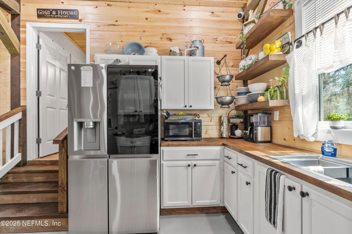 Interior, Kitchen, Wooden Walls