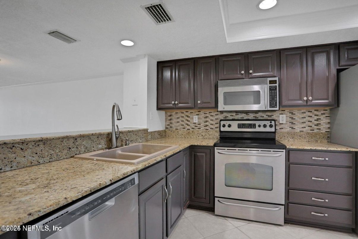 Interior, Kitchen, Recessed Lighting, Stainless Steel Appliances