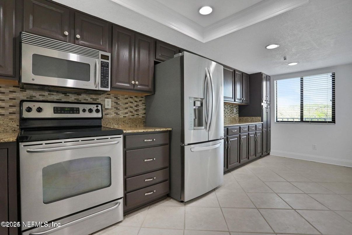 Interior, Kitchen, Recessed Lighting, Stainless Steel Appliances