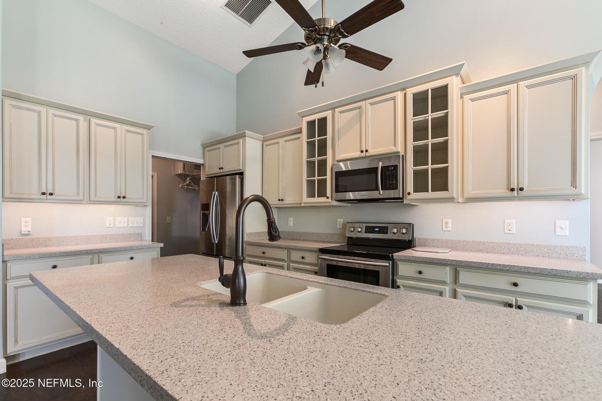 Interior, Kitchen, Wood Texture Flooring