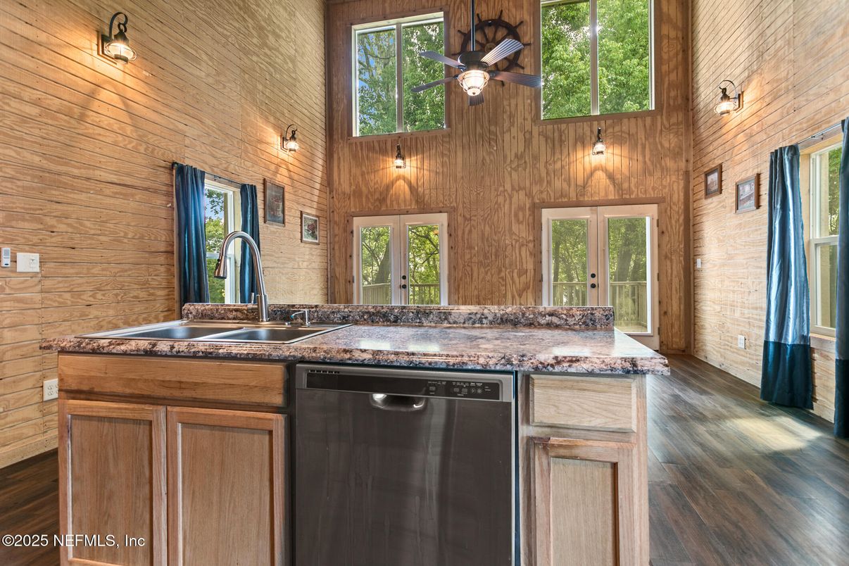 Interior, Kitchen, Wooden Ceilings, Wood Texture Flooring, Wooden Walls