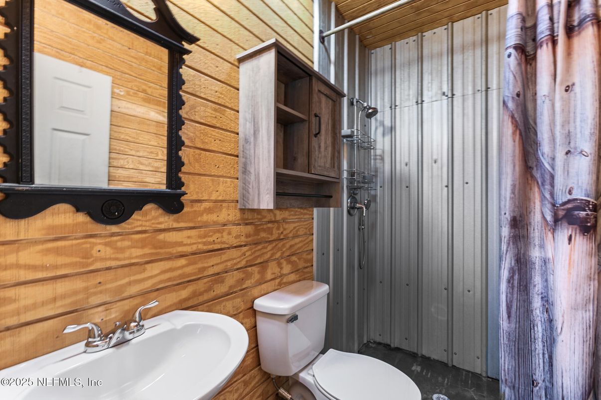 Bathroom, Interior, Wooden Walls