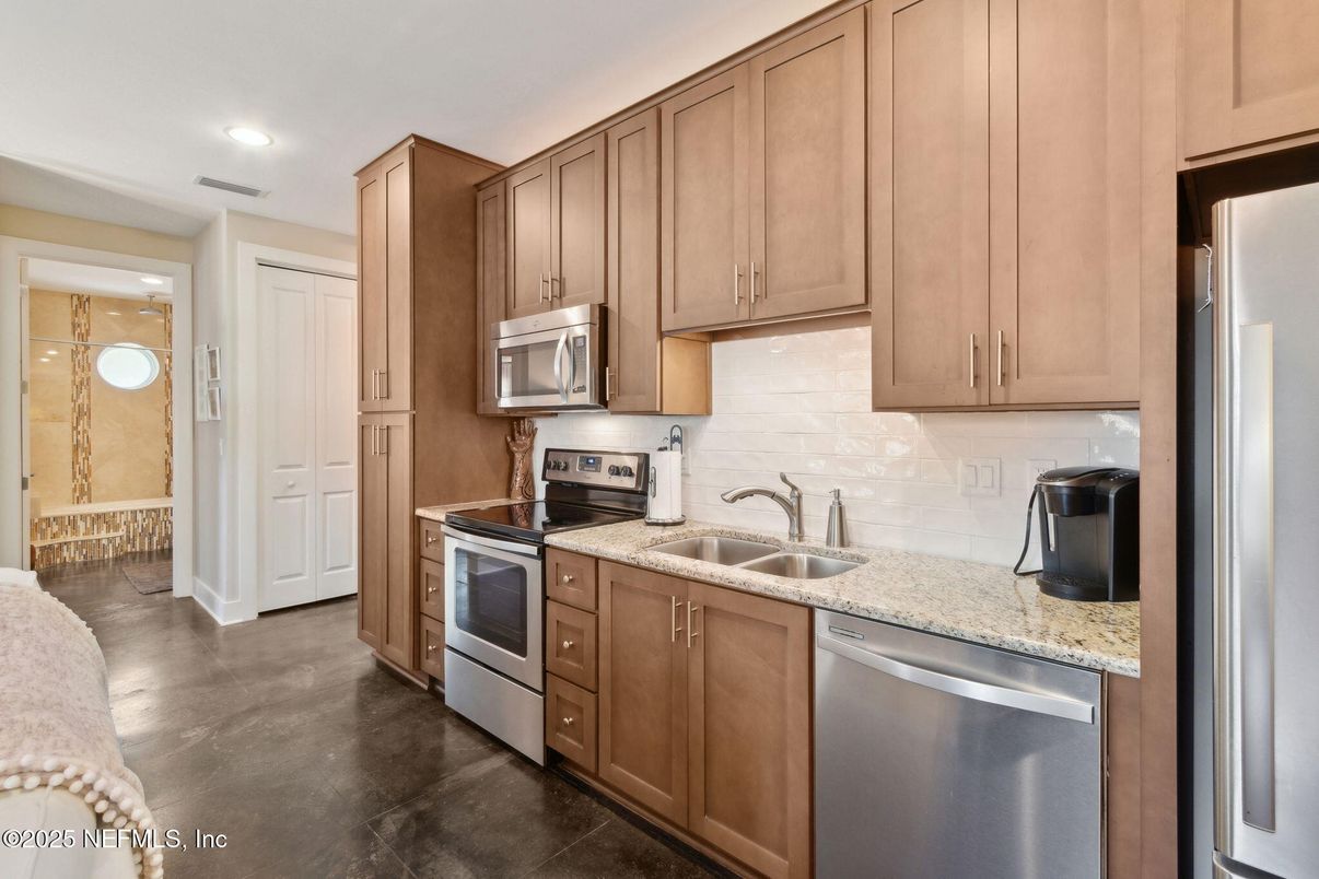 Interior, Kitchen, Recessed Lighting, Stainless Steel Appliances