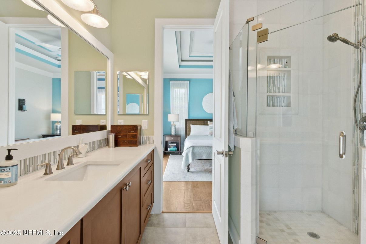 Bathroom, Bedroom, Glass Shower, Interior