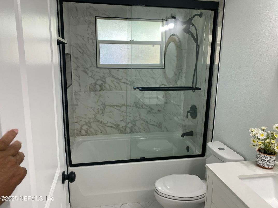 Bathroom, Glass Shower, Interior, Marble Walls