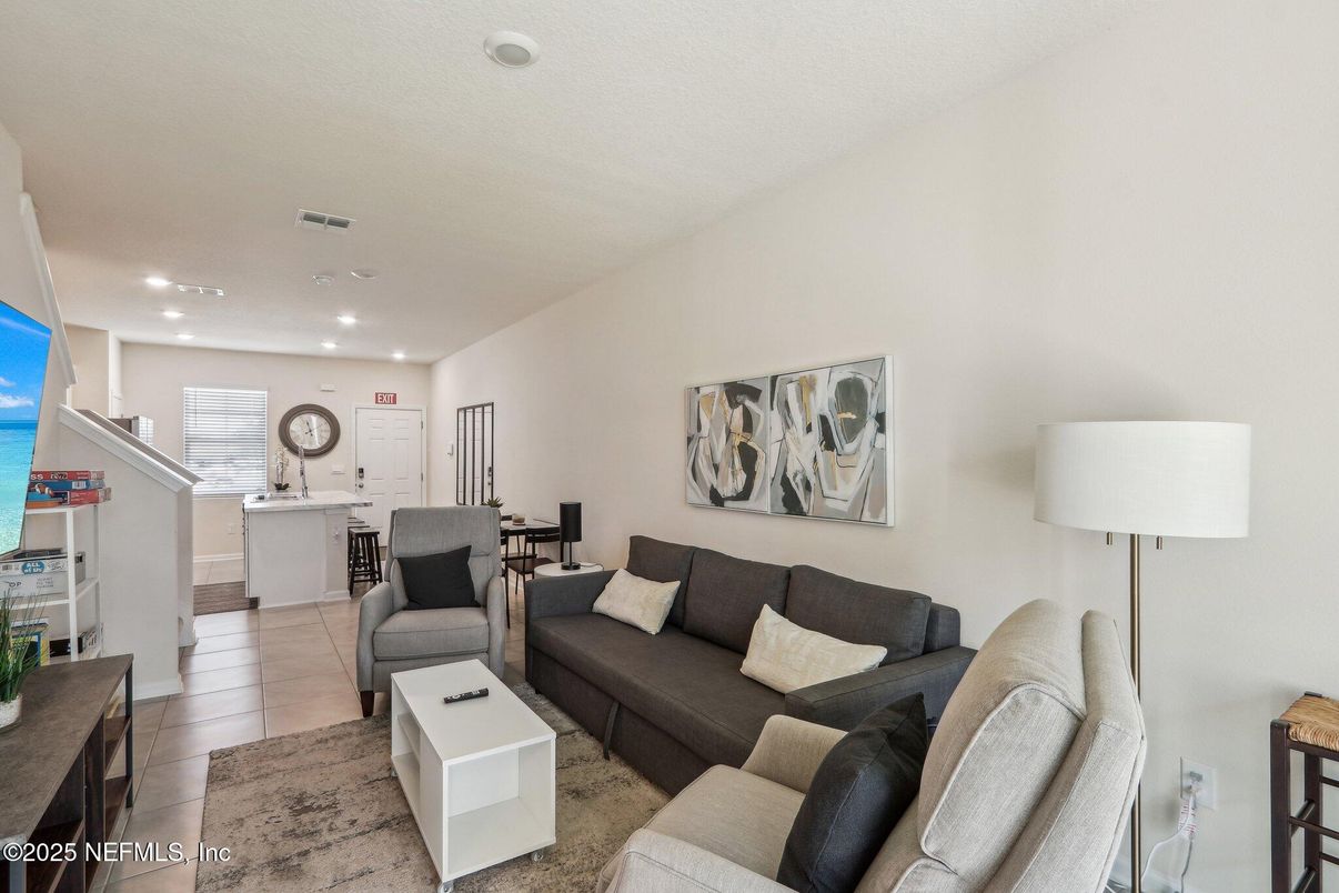 Interior, Kitchen, Living room, Recessed Lighting