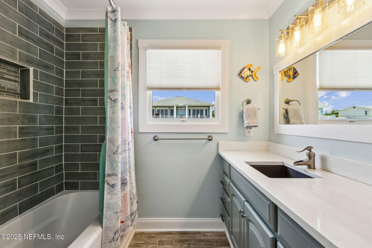 Bathroom, Interior, Wood Texture Flooring