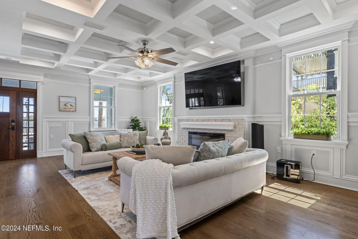 Fireplace, Interior, Living room, Wood Texture Flooring