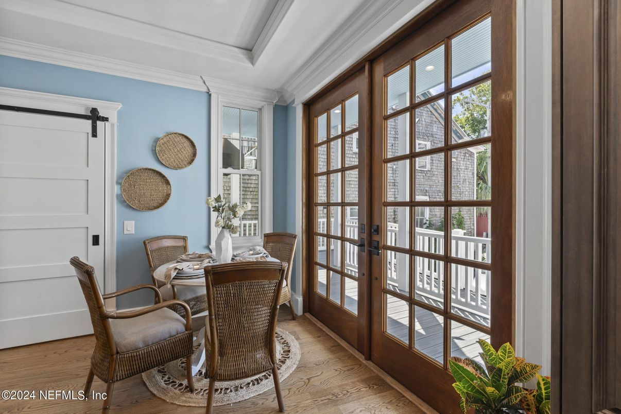 Dining room, Interior, Wood Texture Flooring