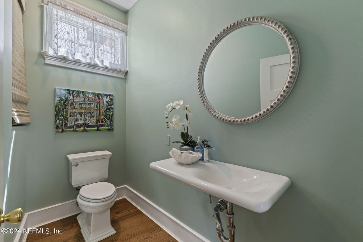 Bathroom, Interior, Wood Texture Flooring