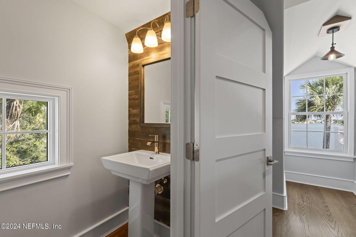 Bathroom, Interior, Wood Texture Flooring