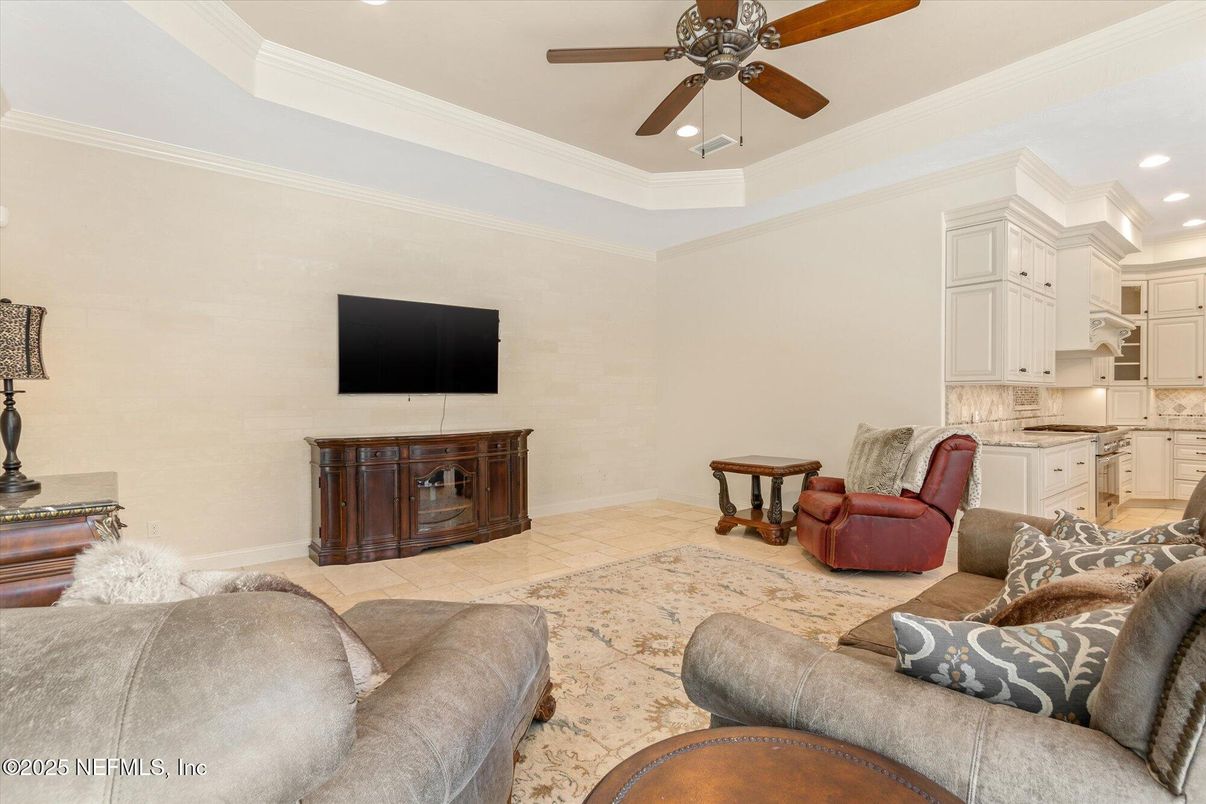 Interior, Kitchen, Living room, Recessed Lighting
