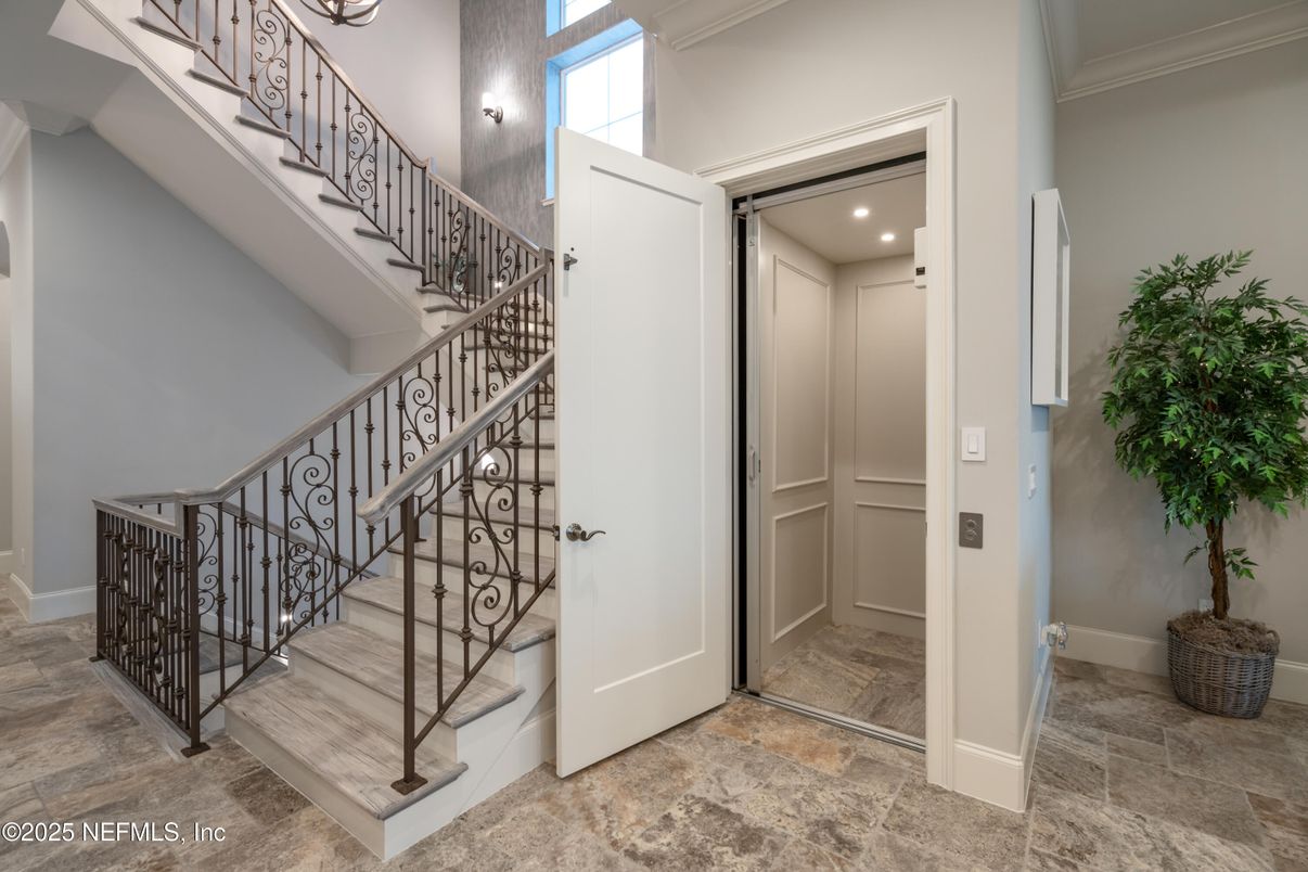Elevator, Interior, Recessed Lighting