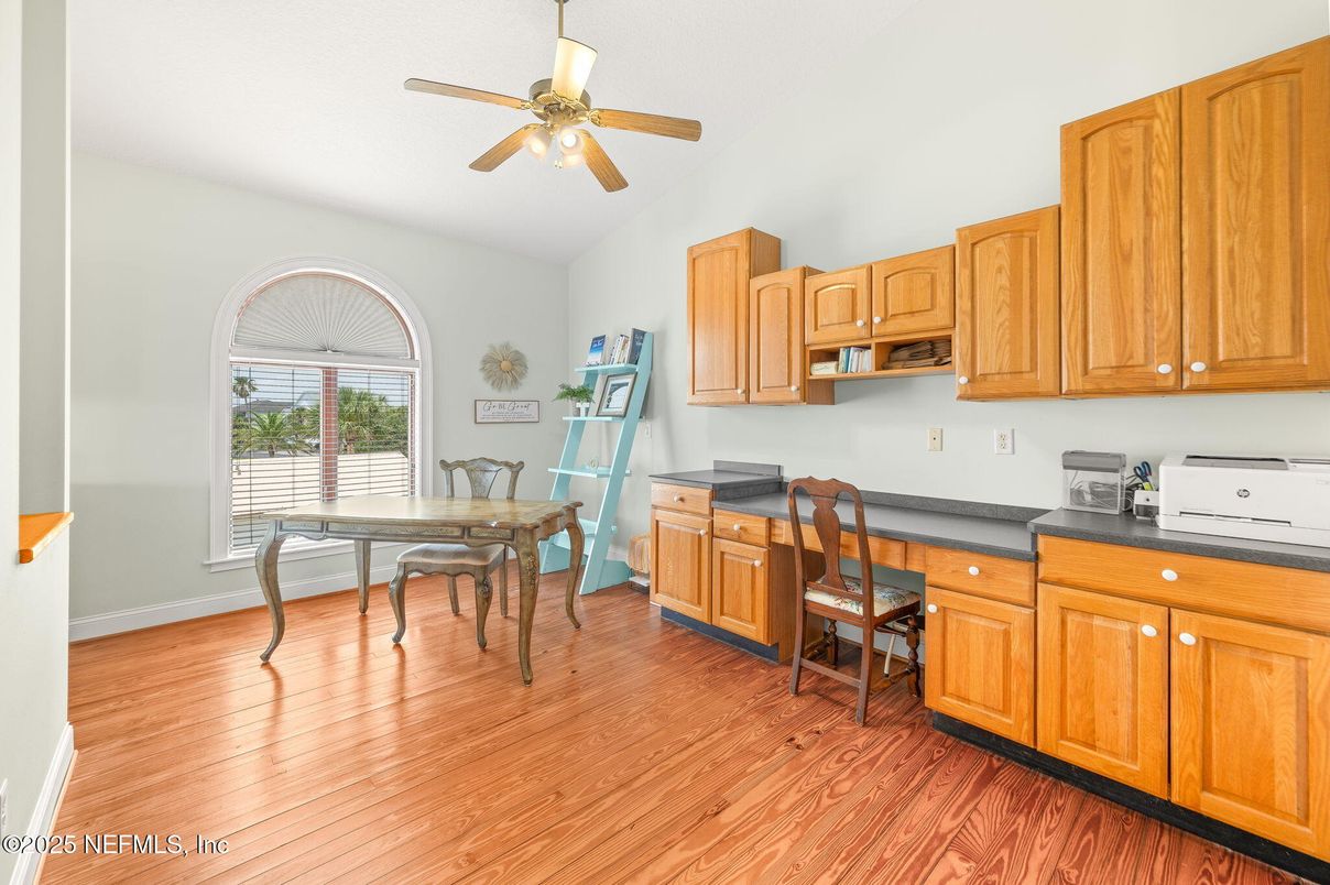 Home Office, Interior, Wood Texture Flooring