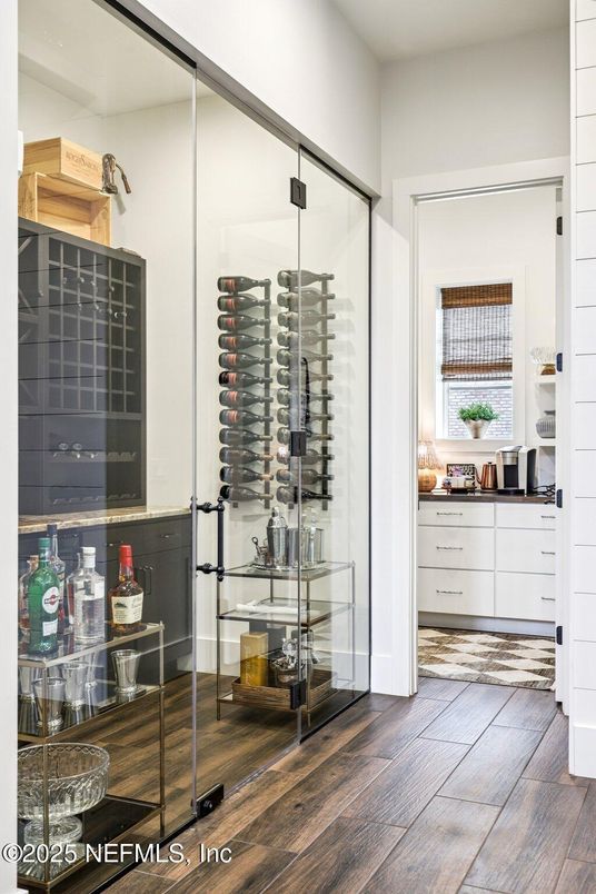 Interior, Wine Storage, Wood Texture Flooring