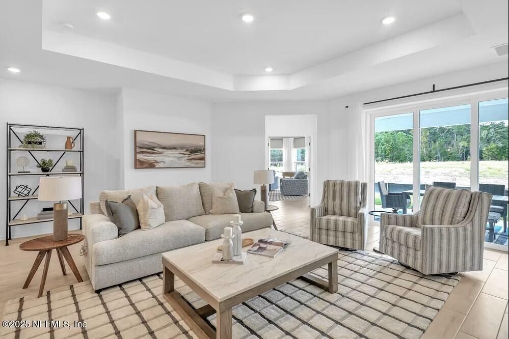 Interior, Living room, Recessed Lighting