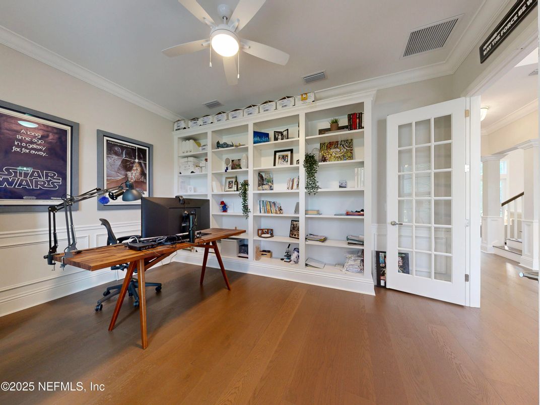 Home Office, Interior, Wood Texture Flooring