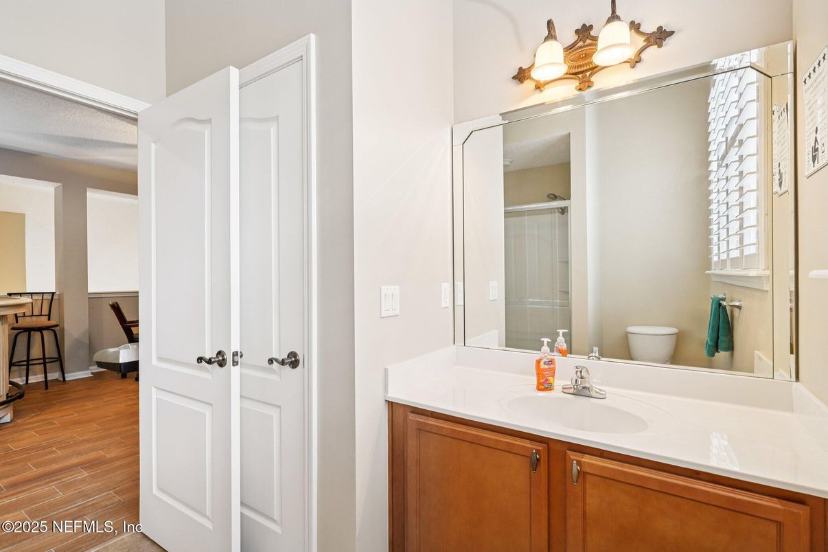 Bathroom, Interior, Wood Texture Flooring