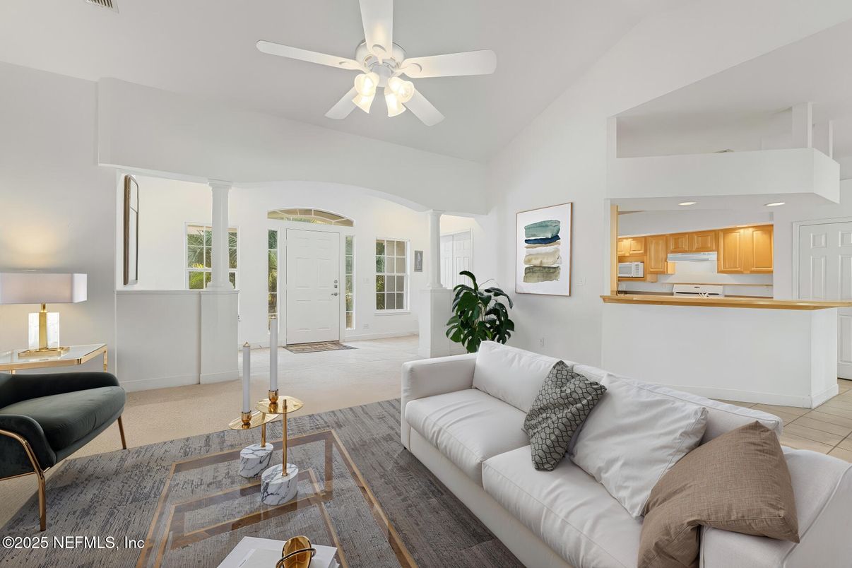 Interior, Kitchen, Living room, Recessed Lighting