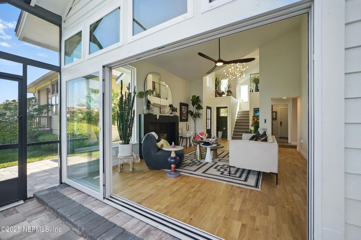 Interior, Sun Room, Wood Texture Flooring