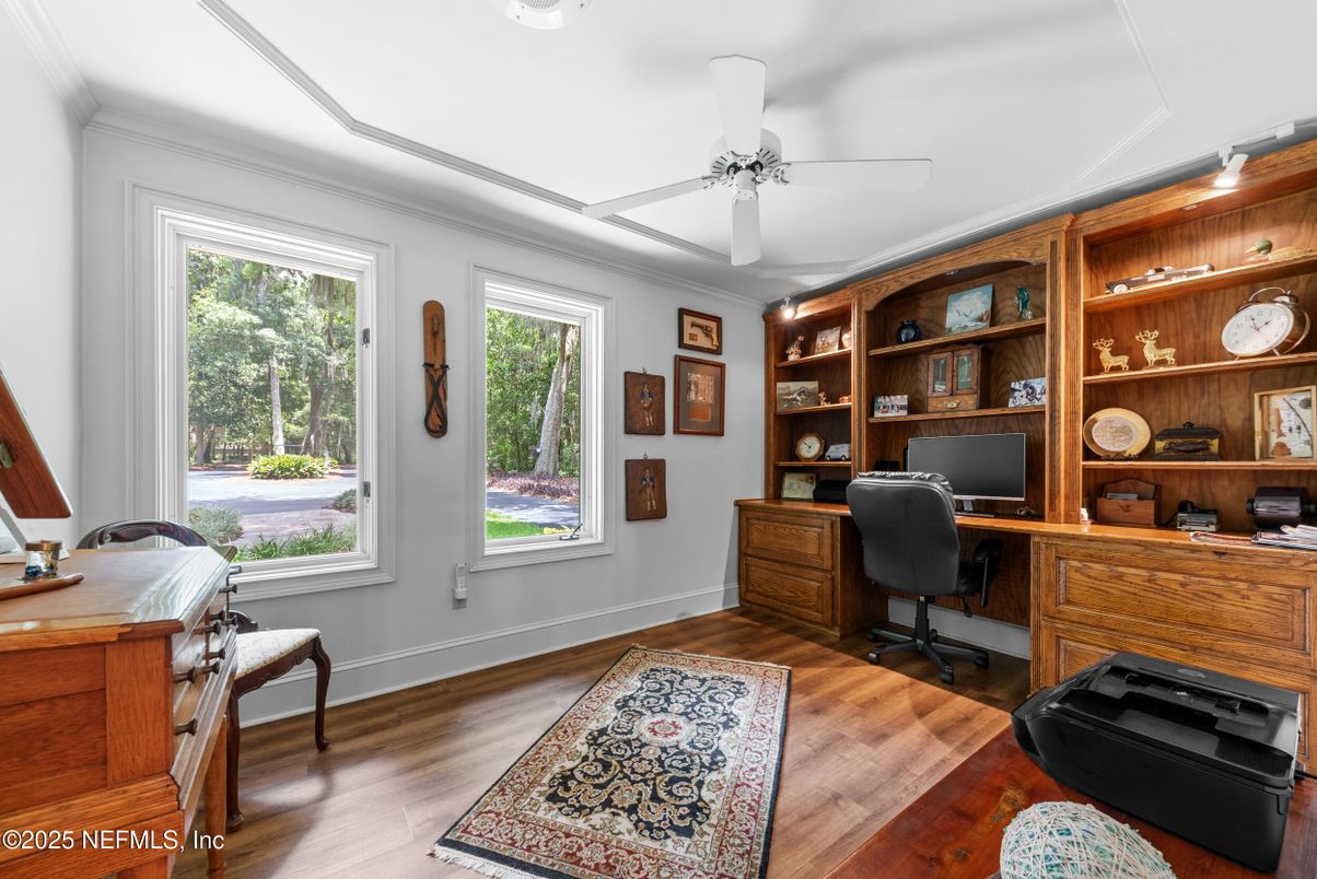 Home Office, Interior, Wood Texture Flooring