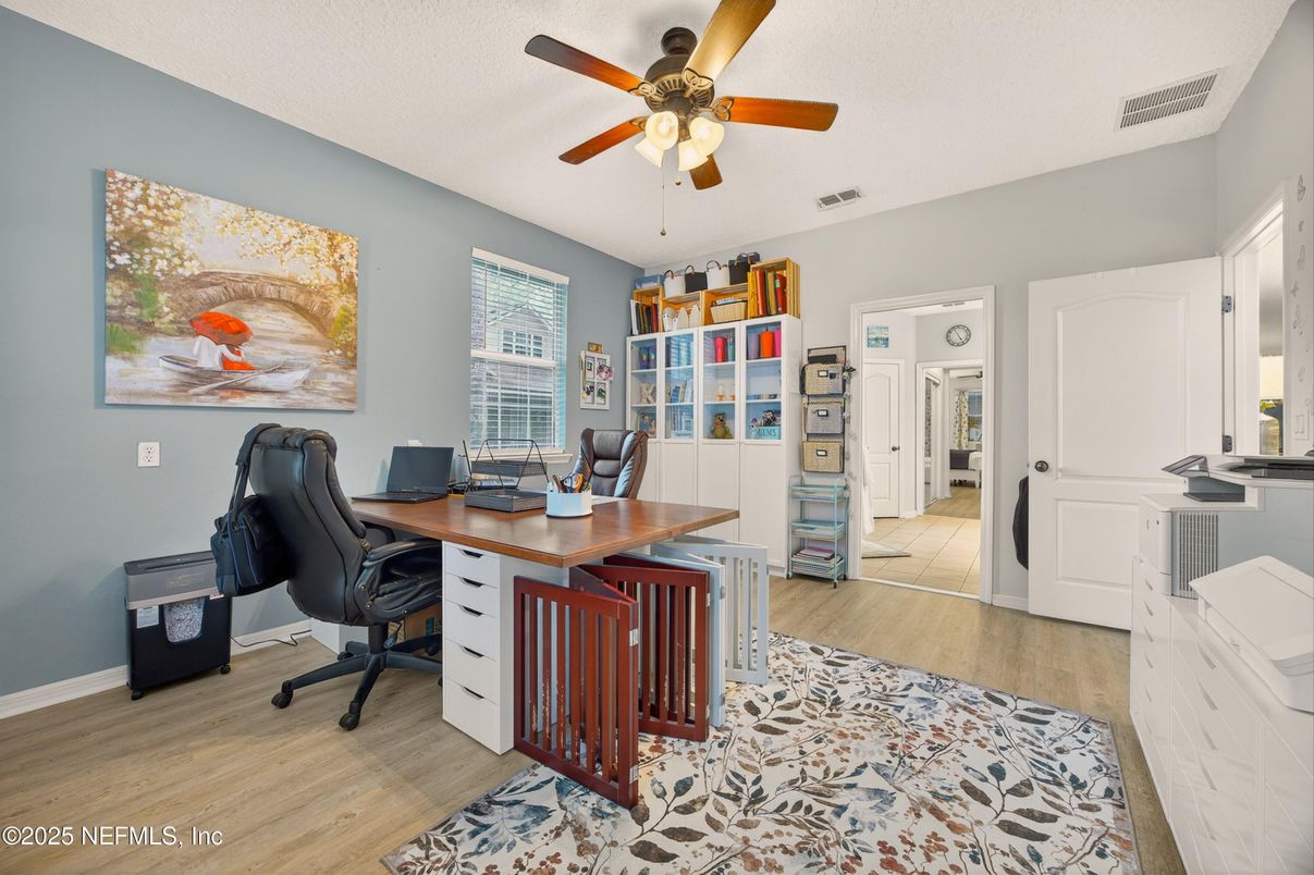 Home Office, Interior, Wood Texture Flooring