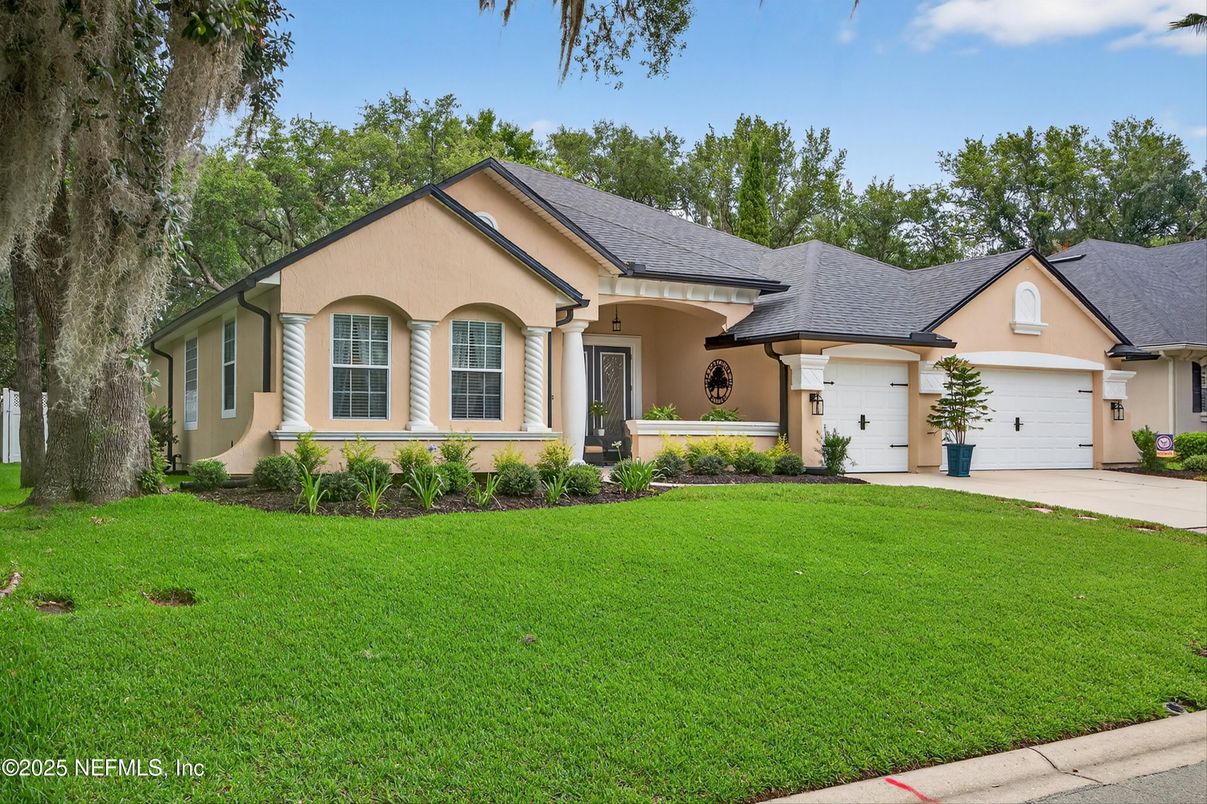 Attached, Backyard, Exterior, Facade, Ranch