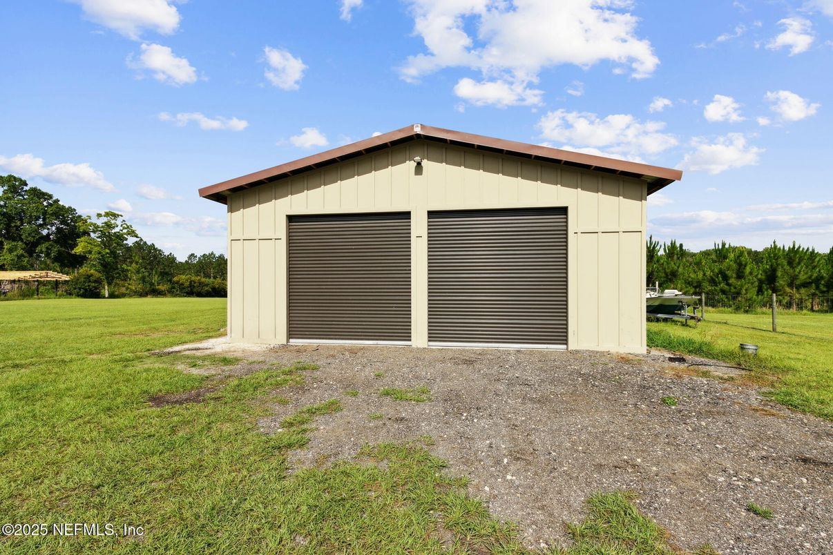 Backyard, Detached Garage, Exterior