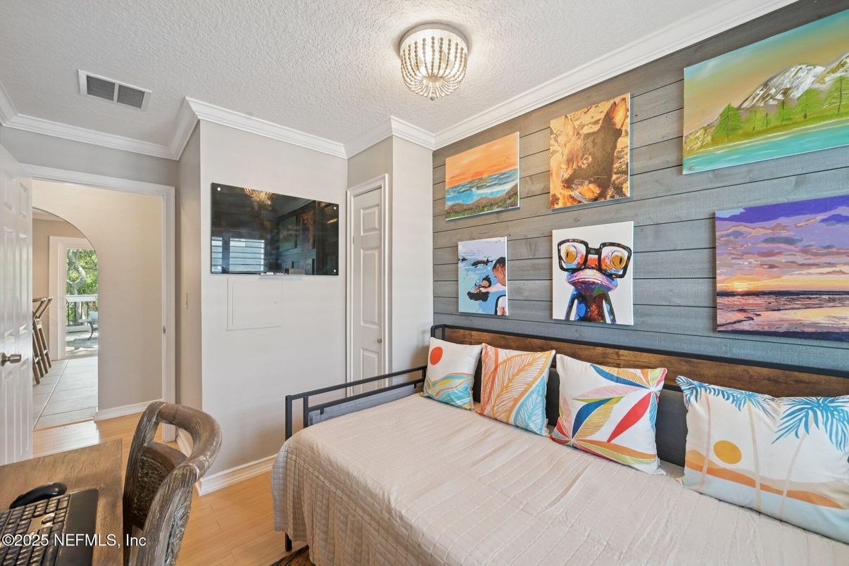 Bedroom, Interior, Wood Texture Flooring