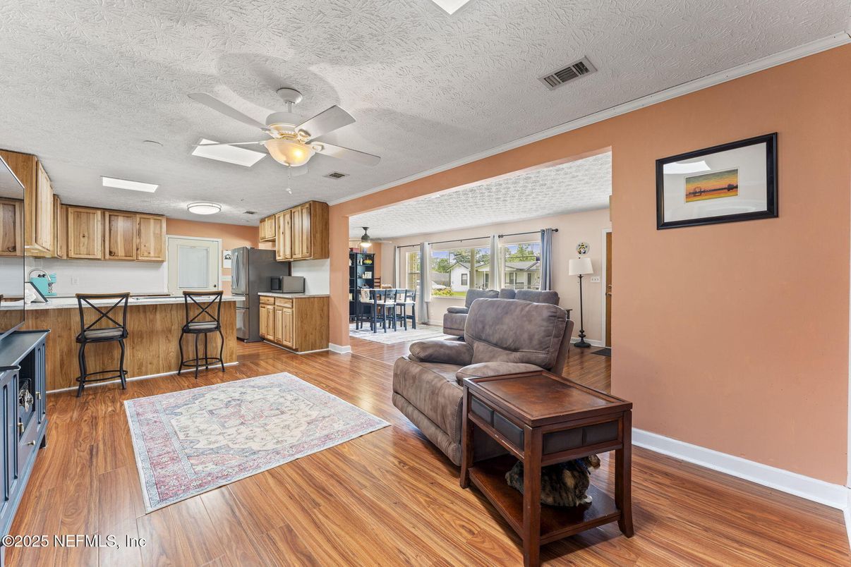 Interior, Kitchen, Wood Texture Flooring